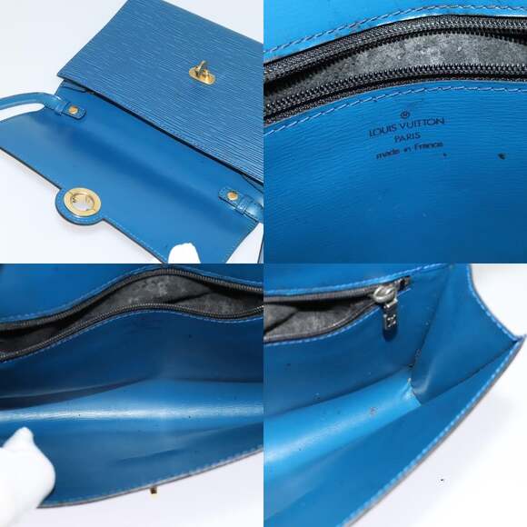 LOUIS VUITTON Epi Pochette Arche Shoulder Bag Blue M52575 - Picture 11 of 12